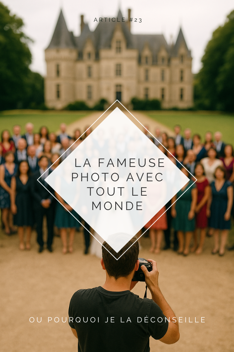 Pourquoi je déconseille la fameuse photo avec tout le monde
