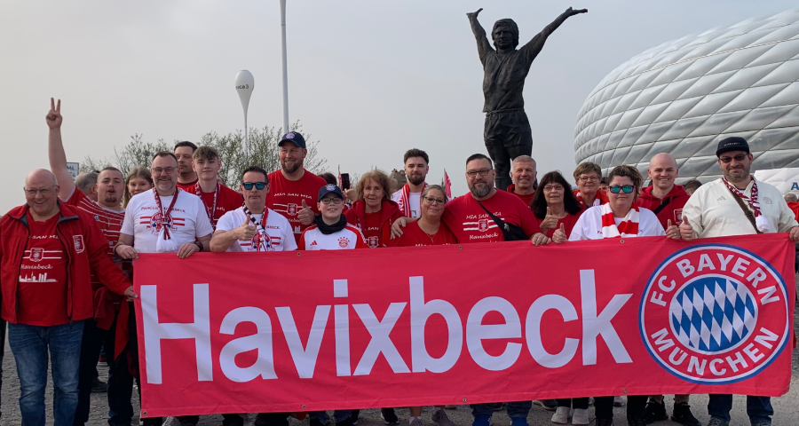 Gruppenfoto vom Fanclub Havixbeck