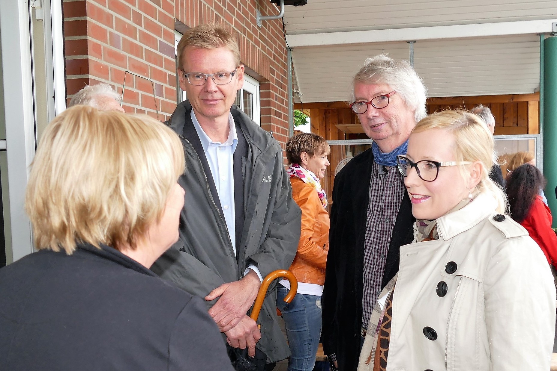 Erstmalig mit dabei: viele Gäste aus der Politik - hier Nadja Weippert, Uwe Blanck und Reinhard Riepshoff von Bündnis90/DIE GRÜNEN