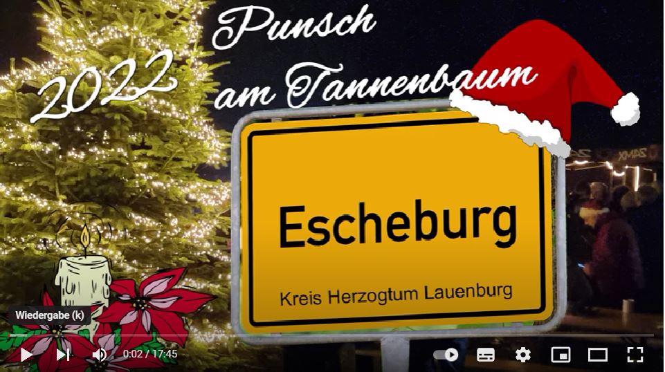 Punsch unterm Tannenbaum in Escheburg, ein Geschenke-Tipp von Stick-Designerin Monika Martin + 3 neue Werbekunden beim Netzwerk Norddeutschland!