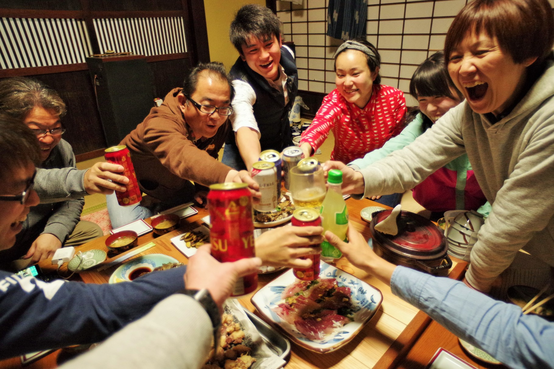 私の大きな口は楽しさのバロメーターらしい・・・笑