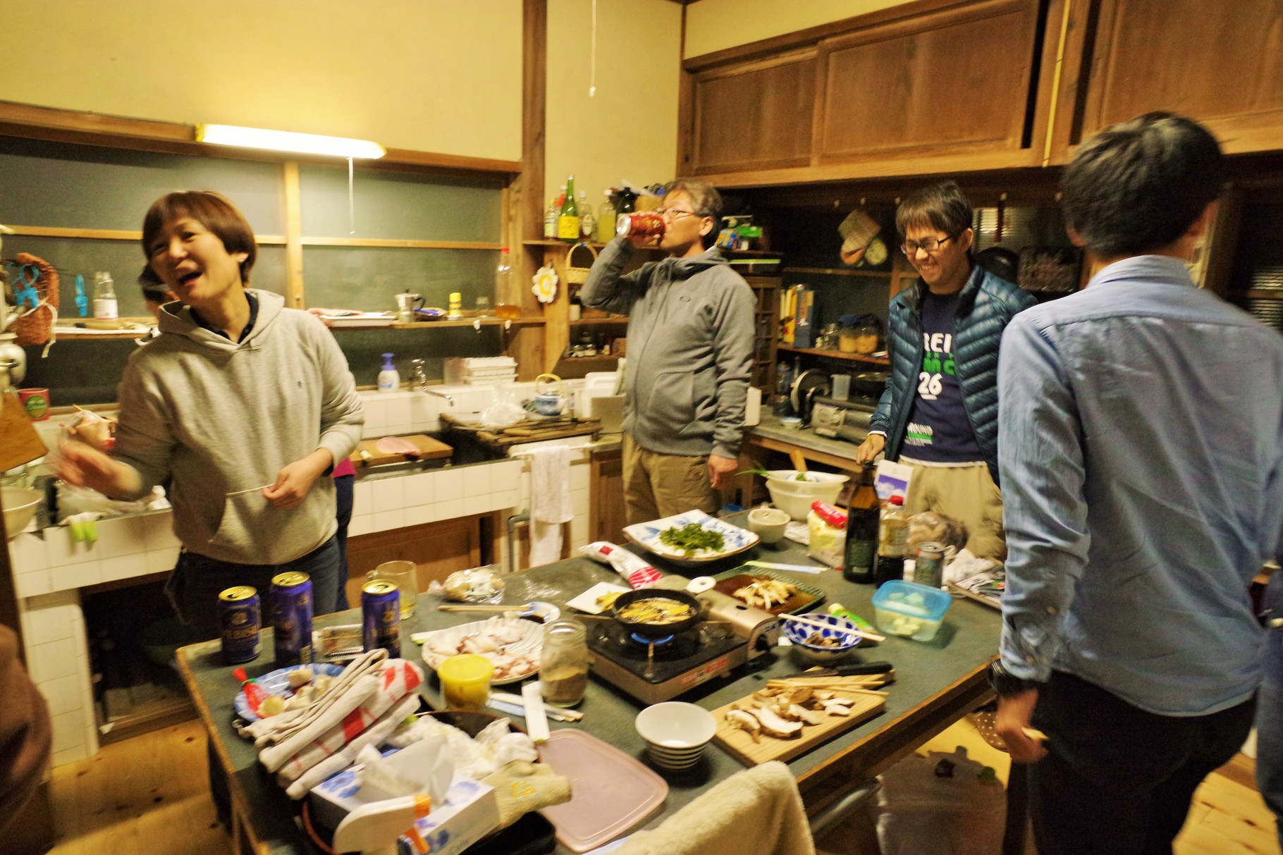 佃屋名物になりつつある「おだいどころ宴会」