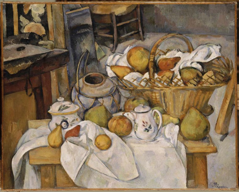 Le opere degli impressionisti non rappresentano la realtà così com’è ma in base a come viene percepita dall’occhio dell’artista nel momento in cui la dipinge. (P. Cézanne, Tavolo di cucina, 1888).