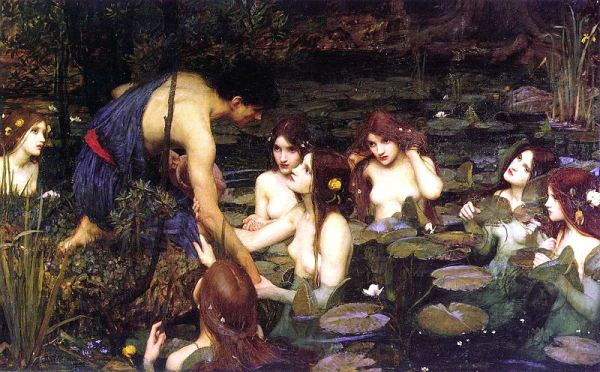 John William Waterhouse, Ila e le ninfe, 1896.