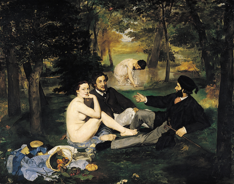 Édouard Manet, Colazione sull'erba (1863).