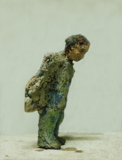 Wieland, Ungebrannter Ton, Leinöl, 30 cm, 1993