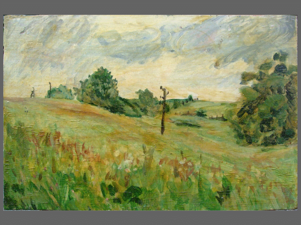 Hungenbach, 40 x 30 cm, Eitempera auf Holz, 1986