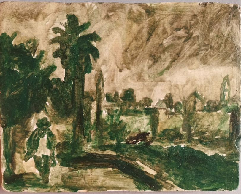 Jerusalem, Jaffator, 25 x 23 cm, Eintempera auf Holz, 2013