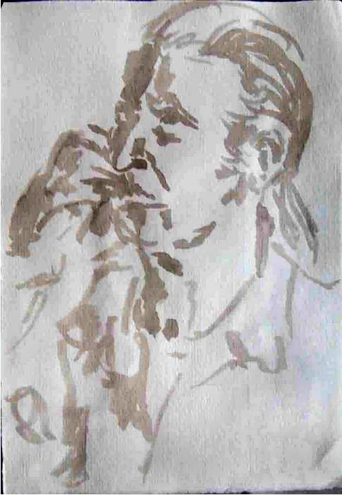 Rudi Kund, Tusche auf Papier, 2012