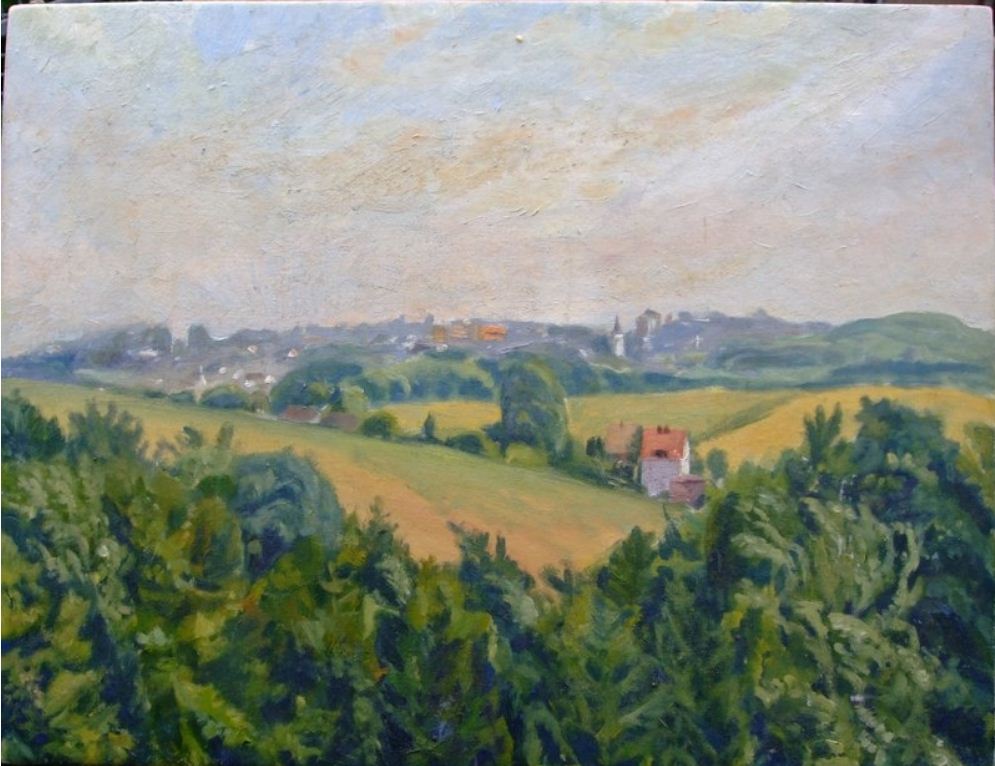 Romaney, 60 x 45 cm Öl auf Holz