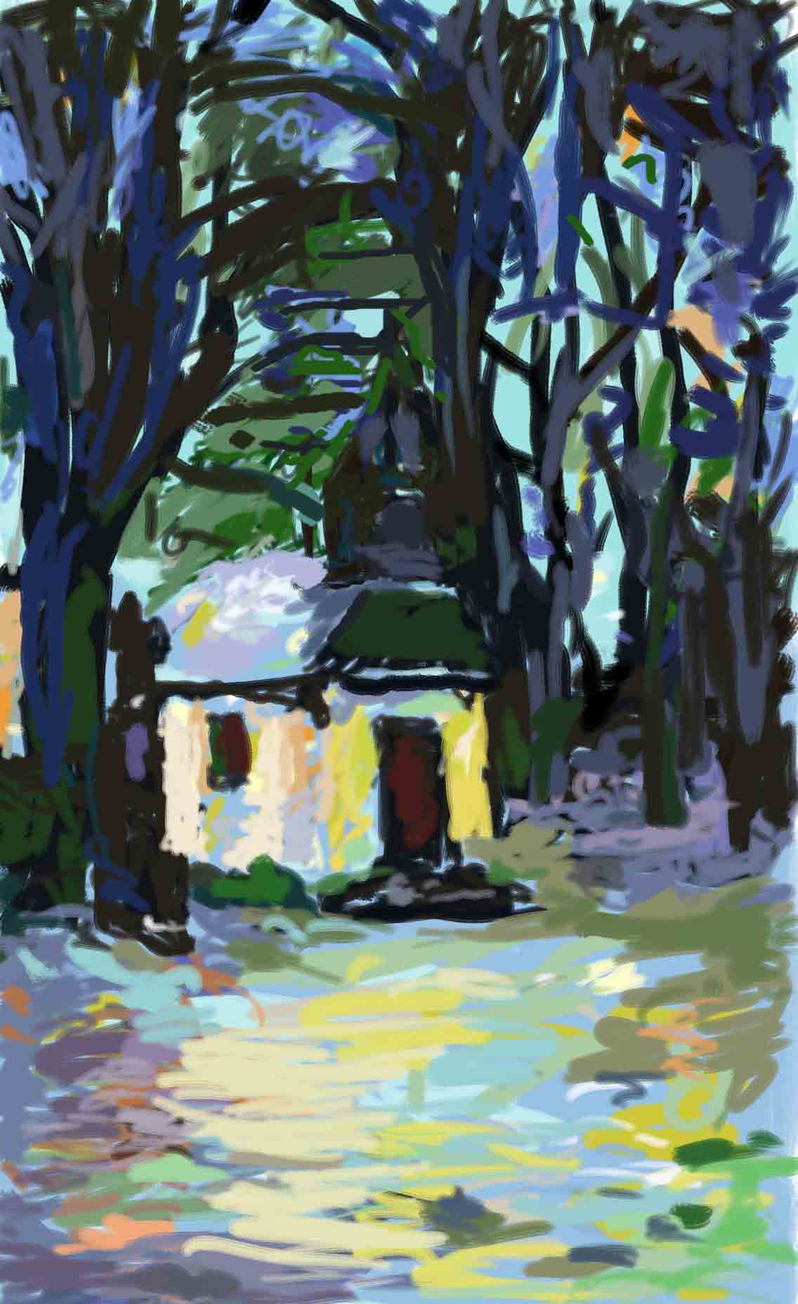 St. Jakobus, Spitzer Kapelle, 15 x 24 cm, Screen, 2023