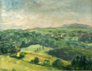 Bei Linde, 40 x 40 cm, Eitempera auf Holz, 1989