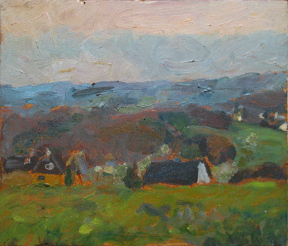Steinbach, 30 x 20, Eitempera auf Holz, 1989