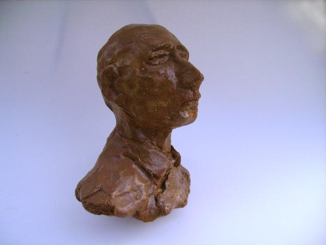 Lehrer, Ungebrannter Ton, 25 cm, 1992