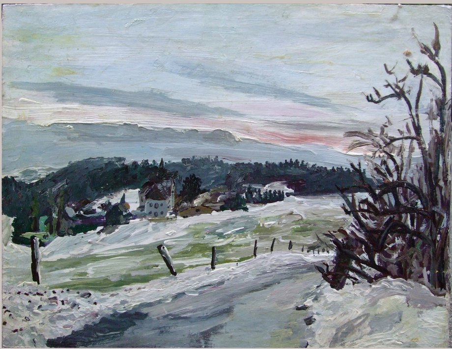 Ommerborn, 30 x 40cm, Acryl auf Holz, 1989