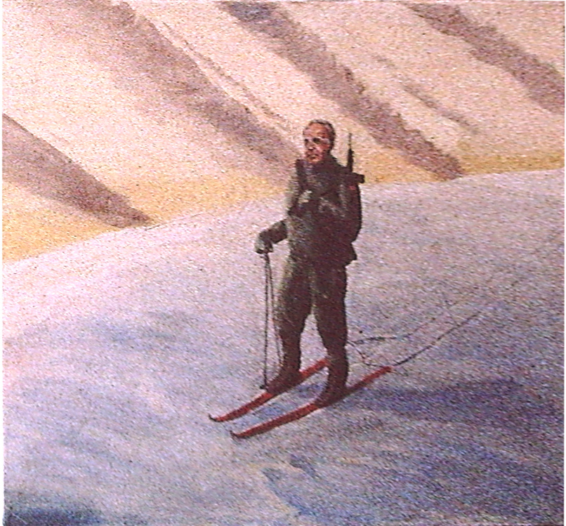 Der Partisan, H.Kohl, Eitempera auf Leinwand, 1985