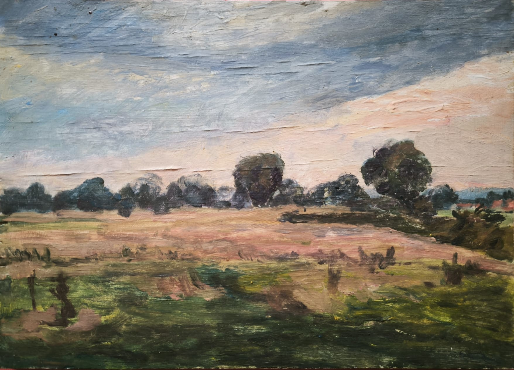 Bergisches Land, 30x21cm, Eitempera auf Holz, 1990