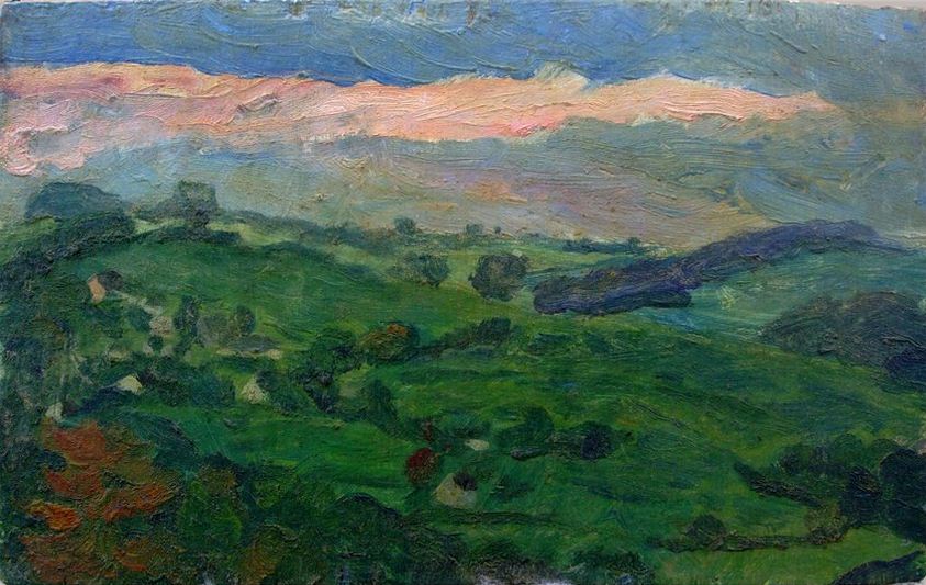 Kürten, 33 x 20 cm, Eitempera auf Holz, 1989