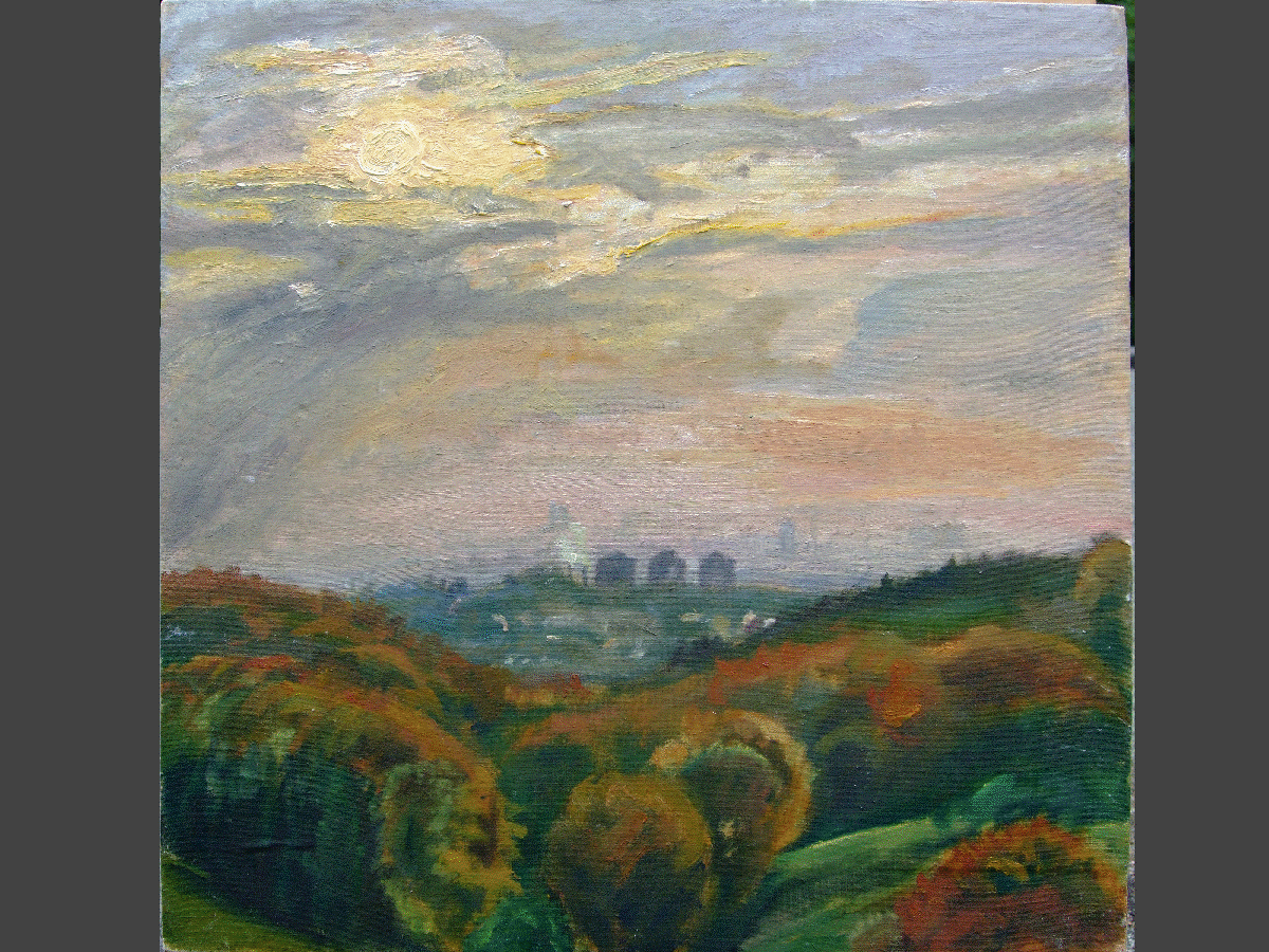 Bergisch Gladbach, 50 x 40 cm, Öl auf Holz, 1988