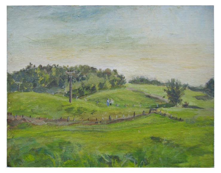 Weier, 30 x 20 cm, Eitempera auf Pappe, 1989