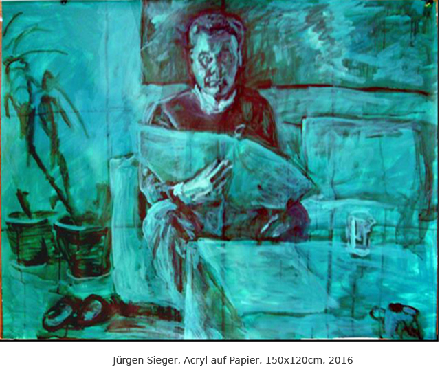 Jürgen Sieger, Acryl auf Papier, 110x150cm, 2017