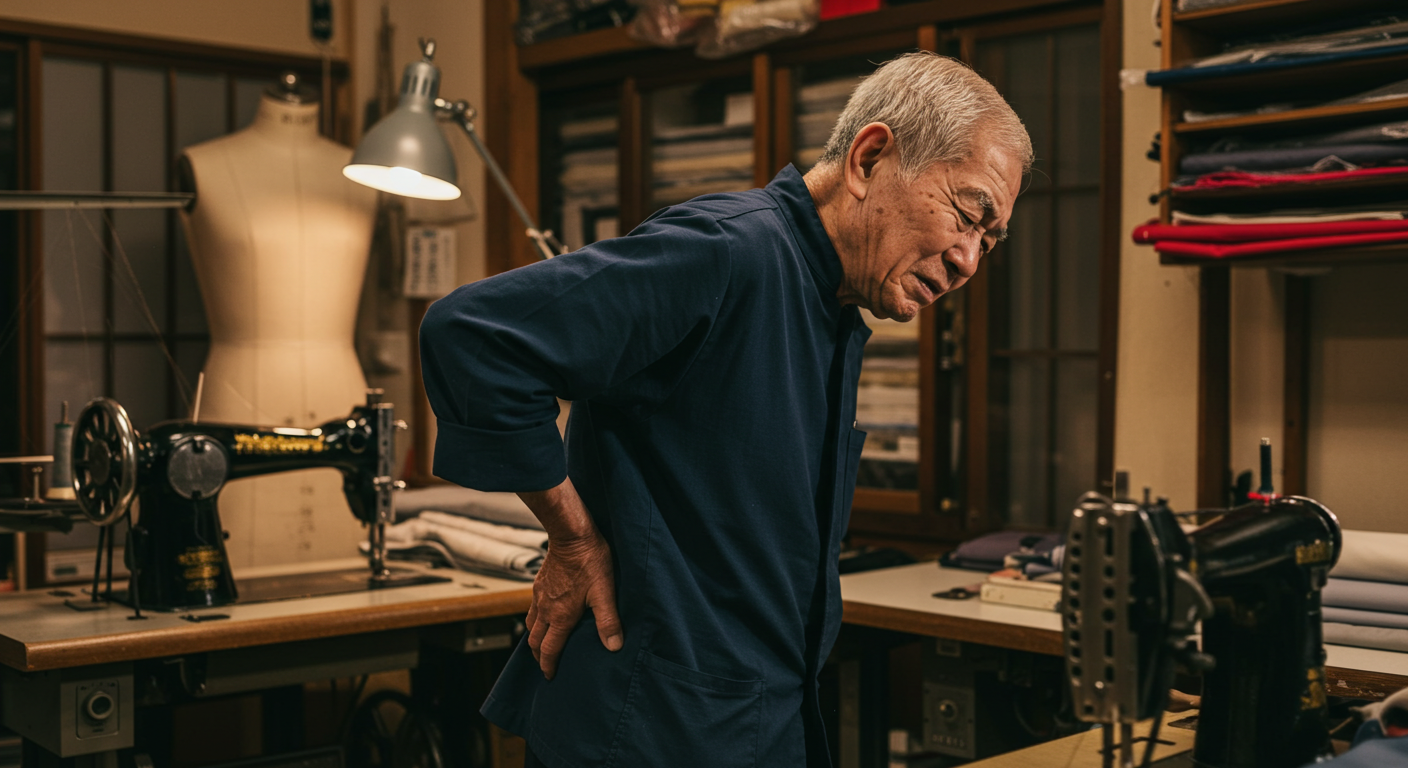 【88歳、現役仕立て職人さんの背中の痛みと向き合う日】