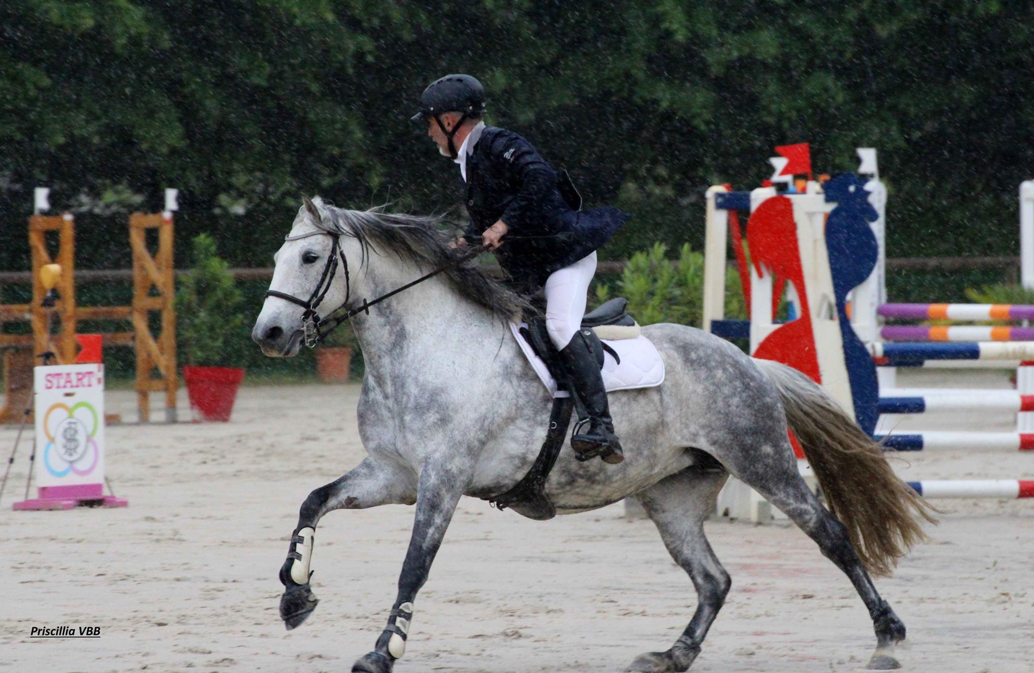 sous la pluie championnat à Pompadour 3ieme place régionale