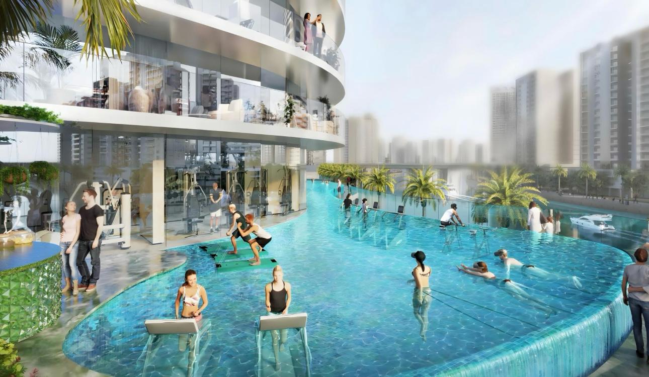 CANAL CROWN Prix Direct Promoteur pour ces appartements et penthouses de luxe à DUBAI by DAMAC associé à de GRISOGONO et JINVESTY immobilier