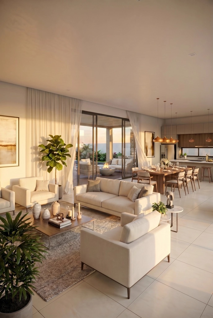 new program of villas PDS Laelia in trou aux biches Mauritius near the beach..
