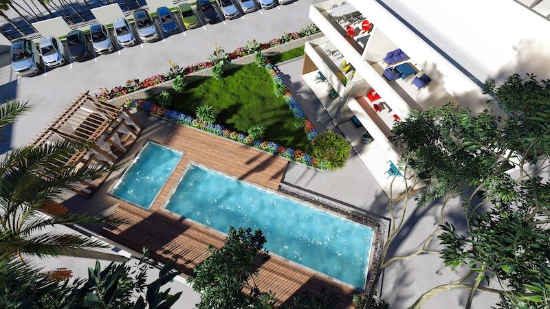   Nouveau programme d'appartements et penthouses Les Jardins d'HERMES en R+2 à grand baie pereybère by Jinvesty Ile Maurice 