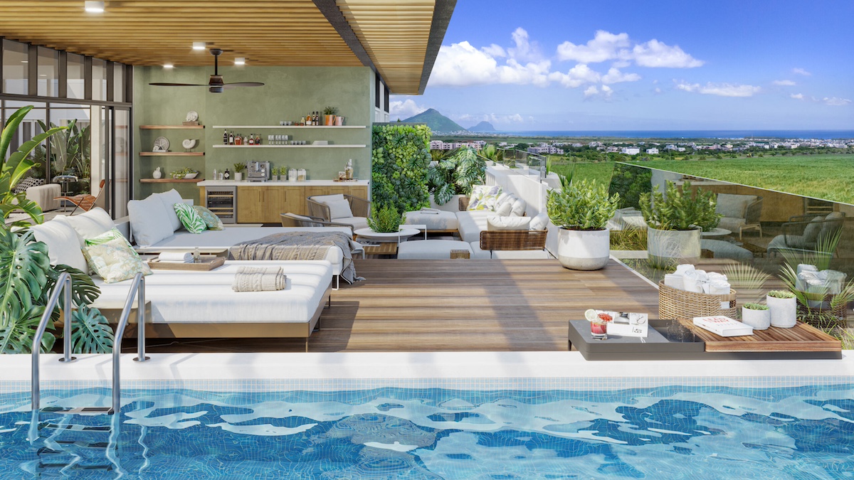 bijou résidence appartements et villas de luxe ouest Flic en Flac smart City île Maurice