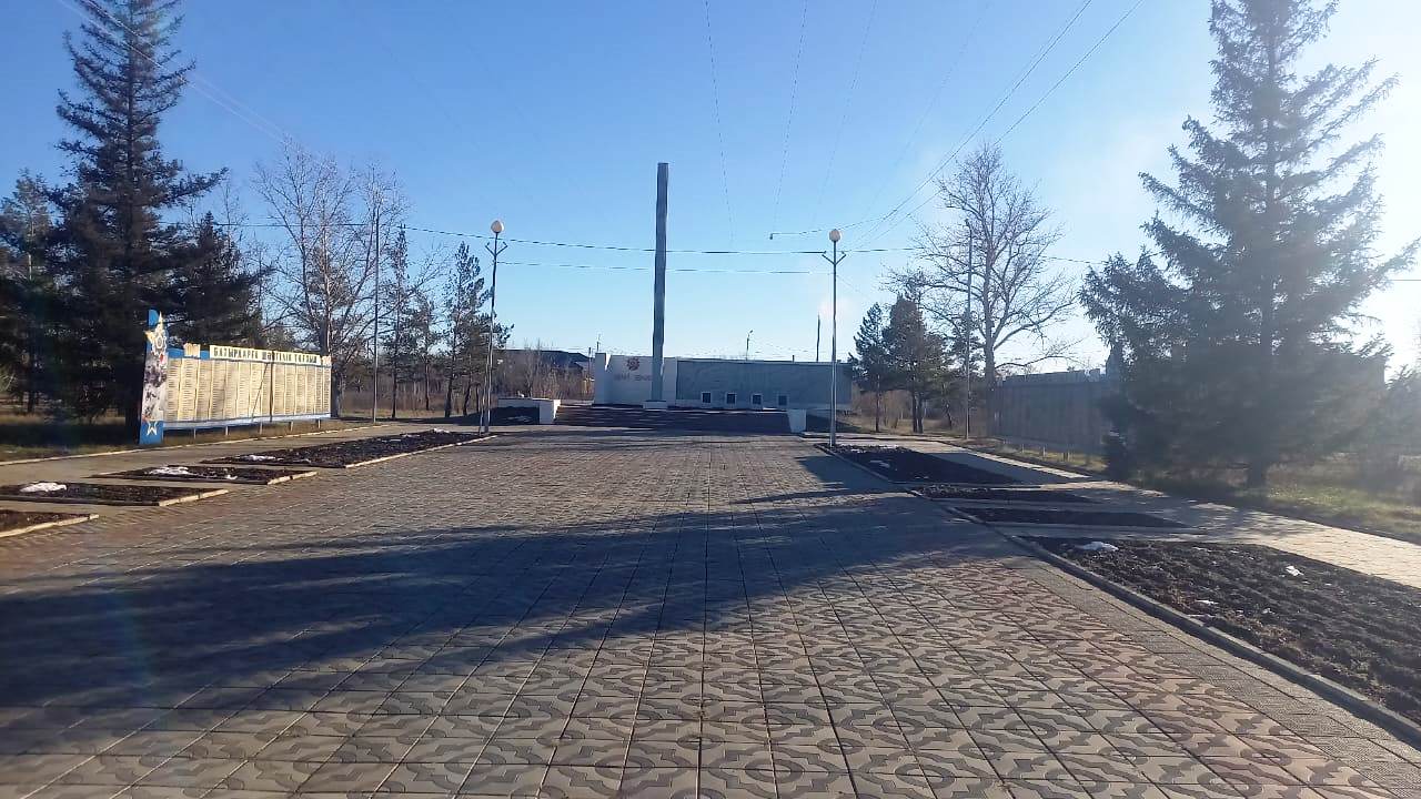 Мемориальный комплекс Славы в с. Шарбакты  2023 год