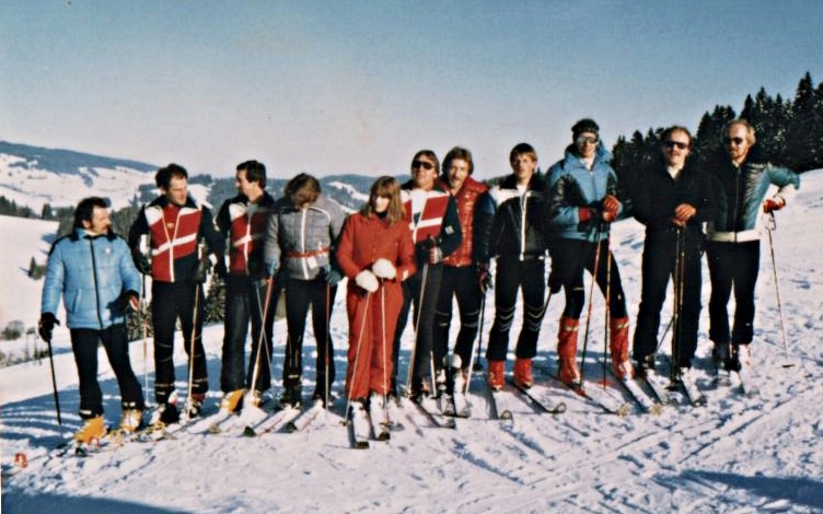 Eines der ersten Skilehrerbilder