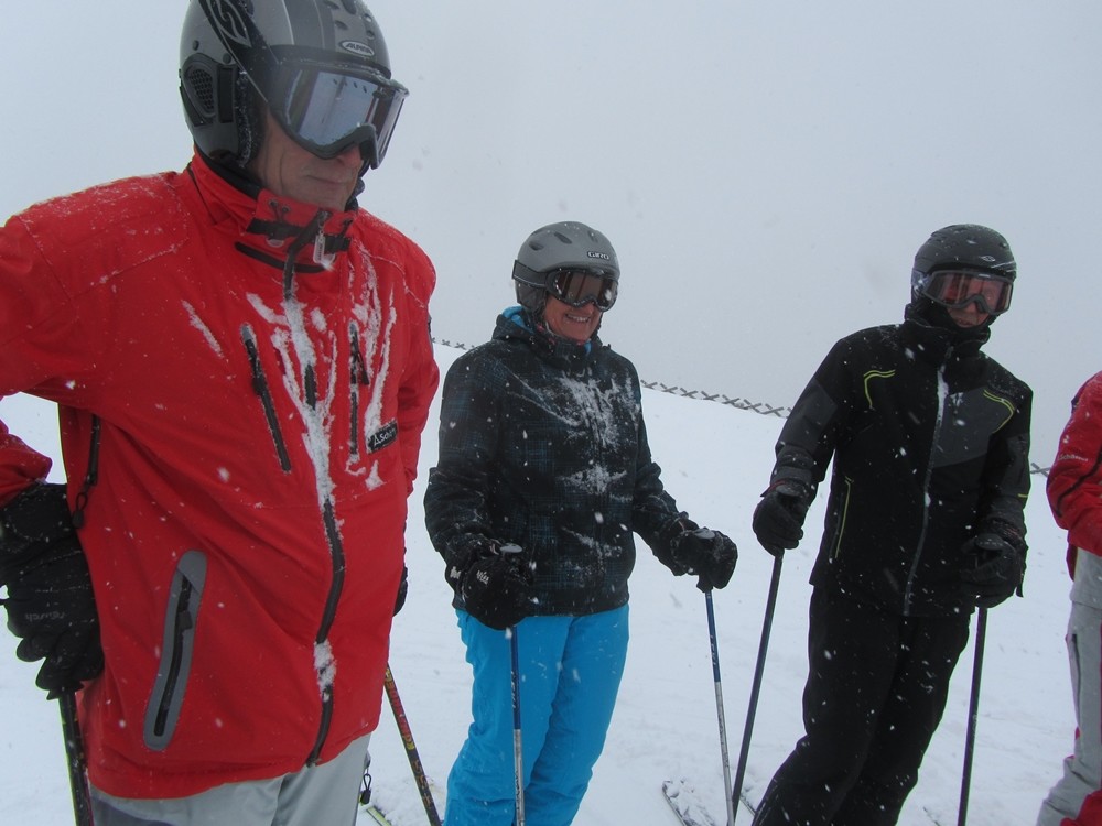 Schneefall am Neunerköpfle