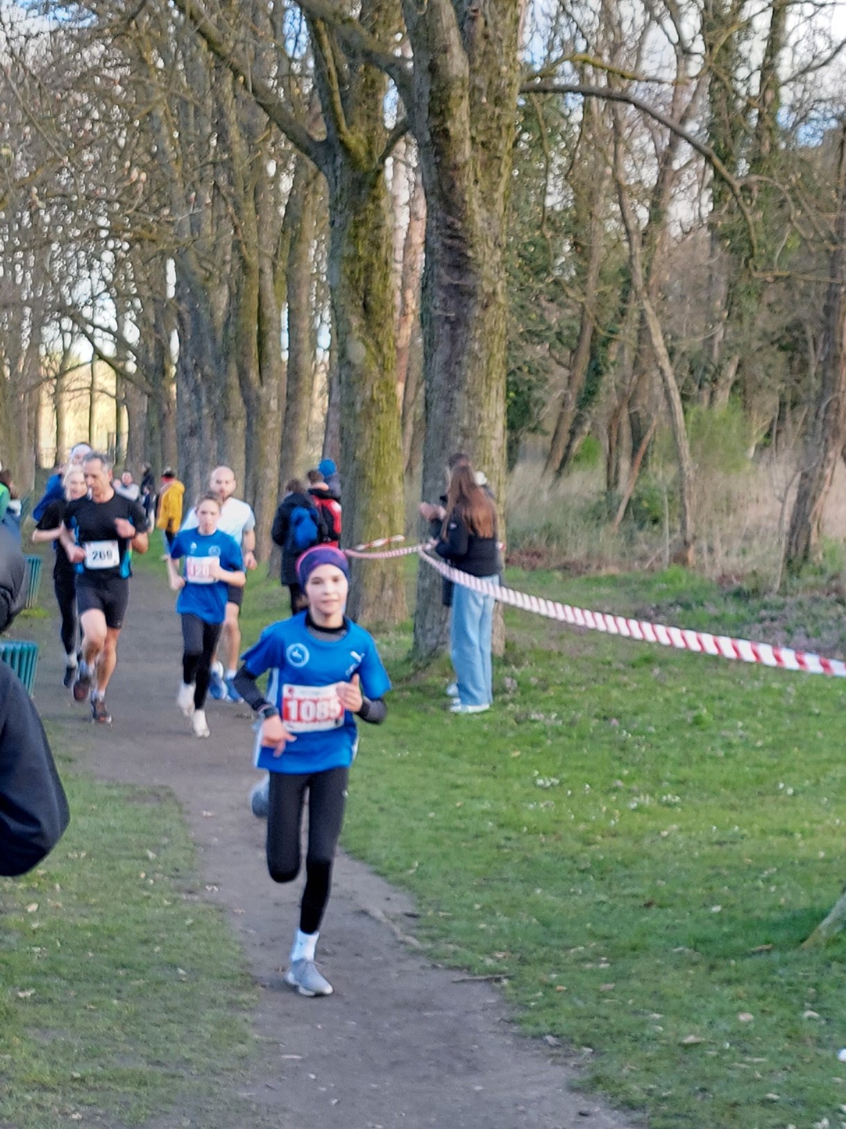 Mila kurz vor dem Ziel über 5 km