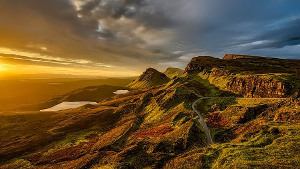 Scotland スコットランドの夕陽