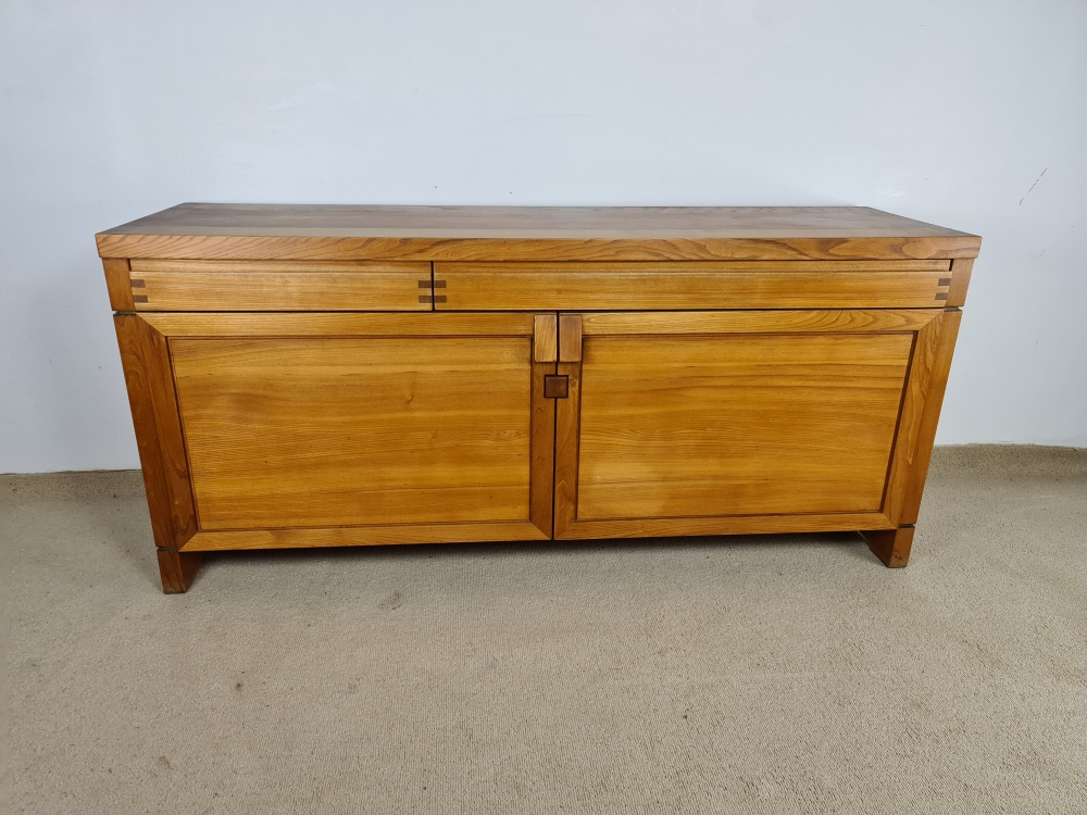 Pierre Chapo Enfilade R08 A vers 1970 orme refain seltz buffet