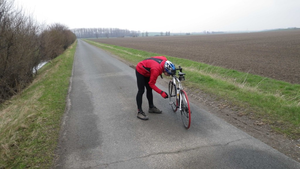 Pinkelpause bei km40...