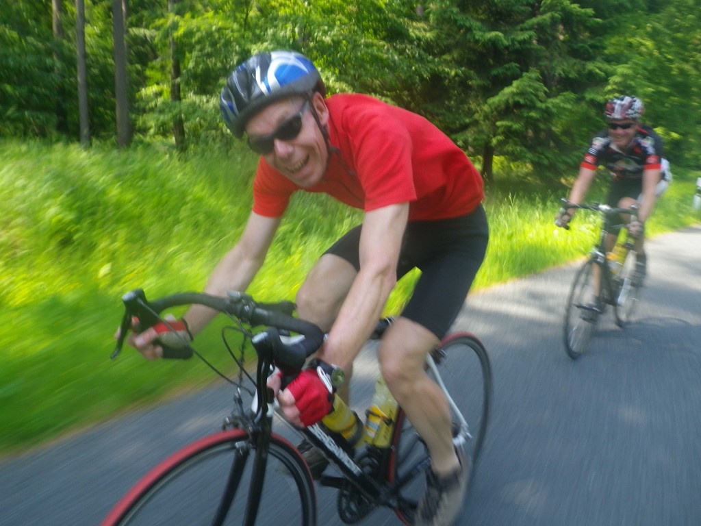 Nach einer schönen Abfahrt mit 72km/h runter nach Sampleben..