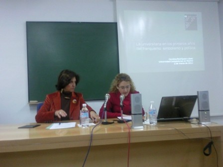 Lecture: "The Ciudad Universitaria of Madrid in Franco's times", Madrid, March 2011