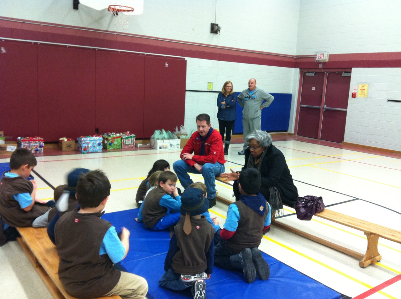 Beavers Food Donation - Dec. 11, 2013