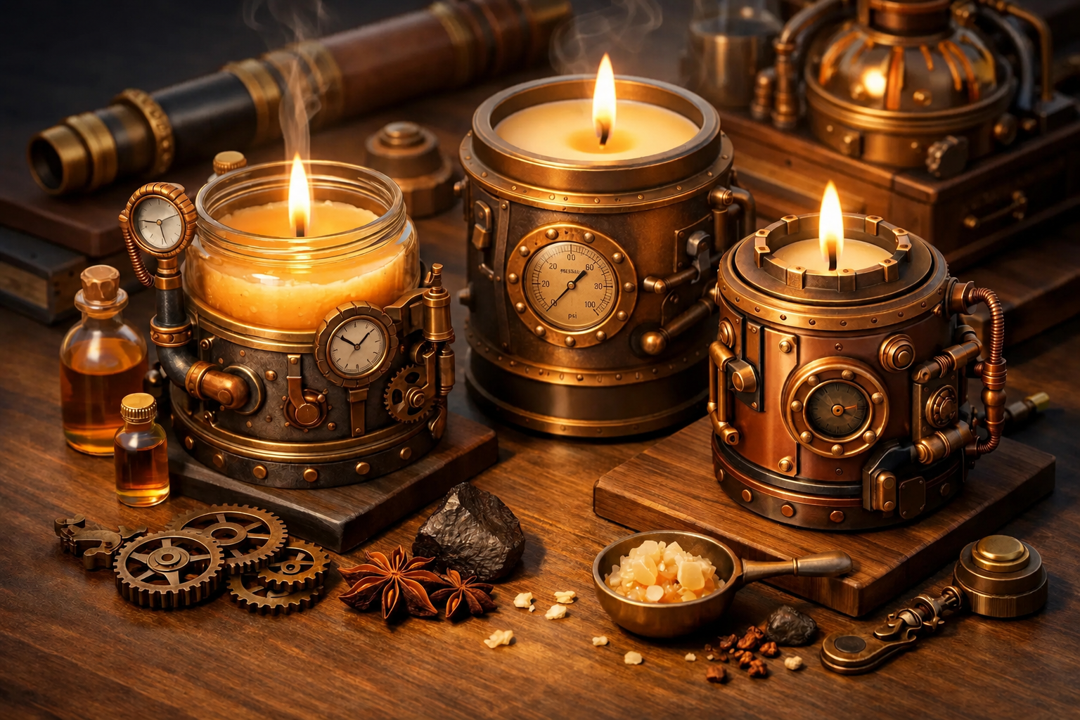 Steampunk Duftkerzen kaufen - worauf achten?