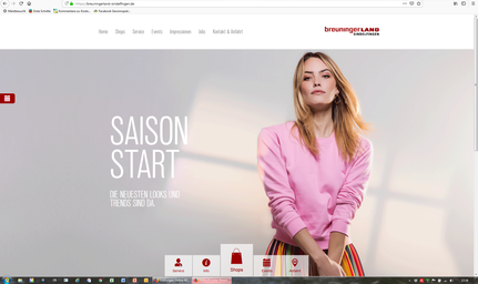 Website Breuningerland (2011 bis 2023)