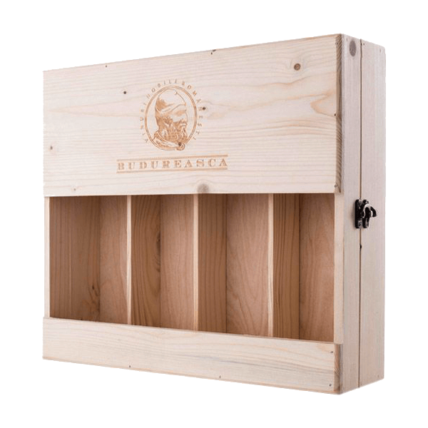 4-er Holzkiste | Geschenk-Box für 4x Weinflaschen ( 0,75 l )