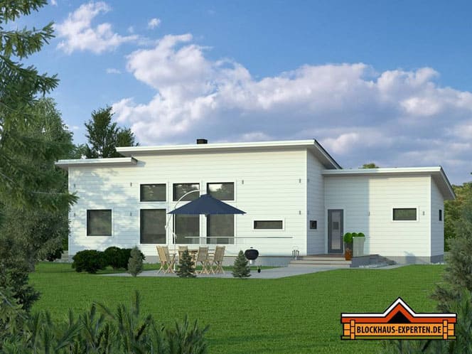Einfamilienhaus in massiver Blockbauweise - Blockhaus - Stadtvilla - Hannover - Laatzen - Blockhäuser - Holzhäuser - Bauhaus
