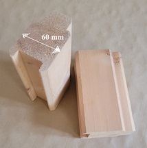 60 mm breite Bohlen