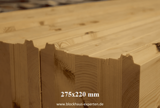 275 mm breite Lamellenbalken für Wohnhäuser