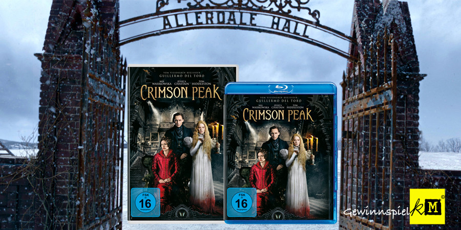 Guillermo Del Toro Crimson Peak Blu-ray DVD - Universal - kulturmaterial - Fan Artikel Gewinnspiel