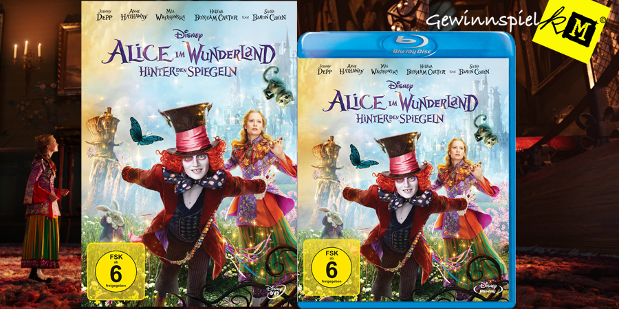Alice im Wunderland Hinter den Spiegeln Blu-ray - Disney - kulturmaterial