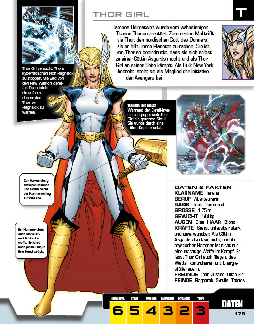 Marvel Avengers - Lexikon der Superhelden - Thor Girl - DorlingKindersley - kulturmaterial